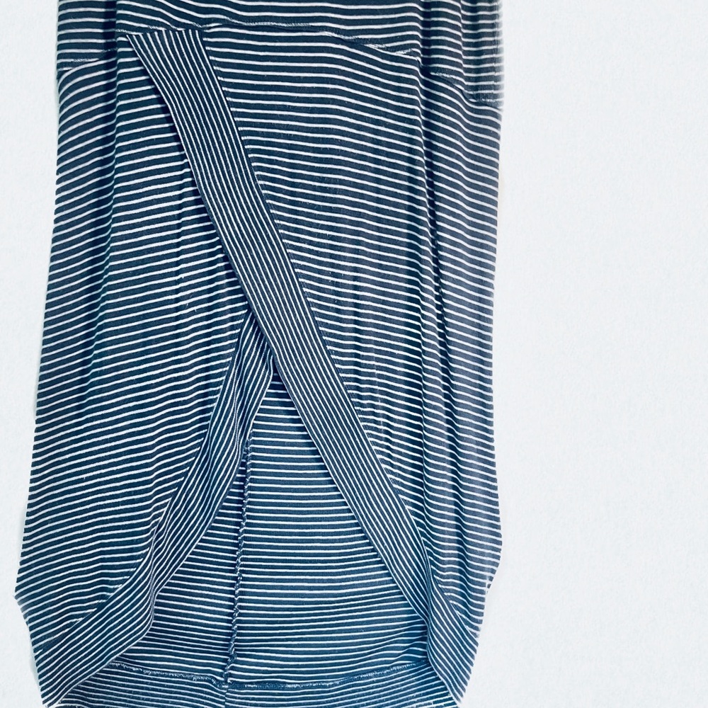 Blue strip Bordeaux wrap skirt